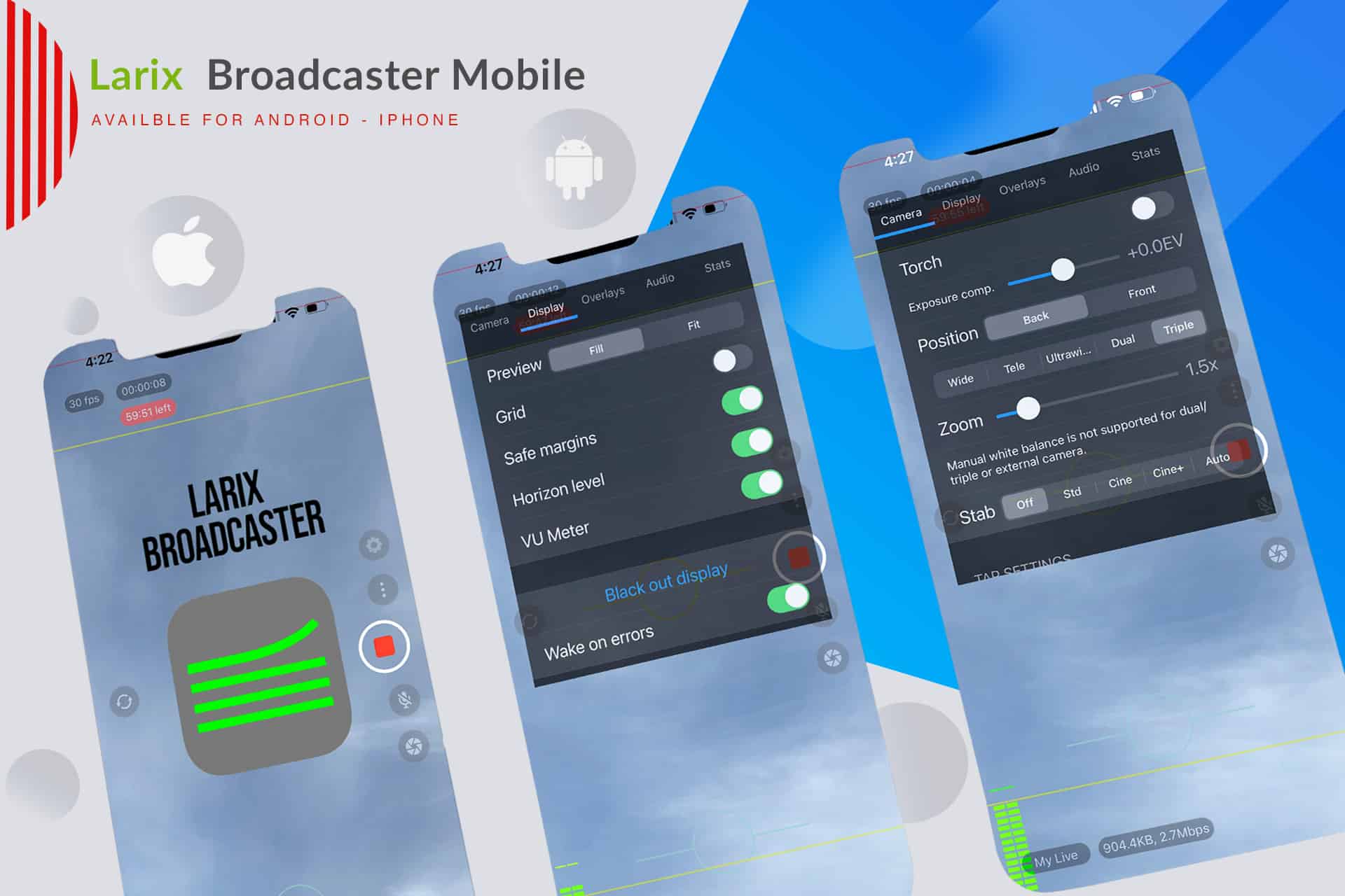 Larix Mobile Broadcaster