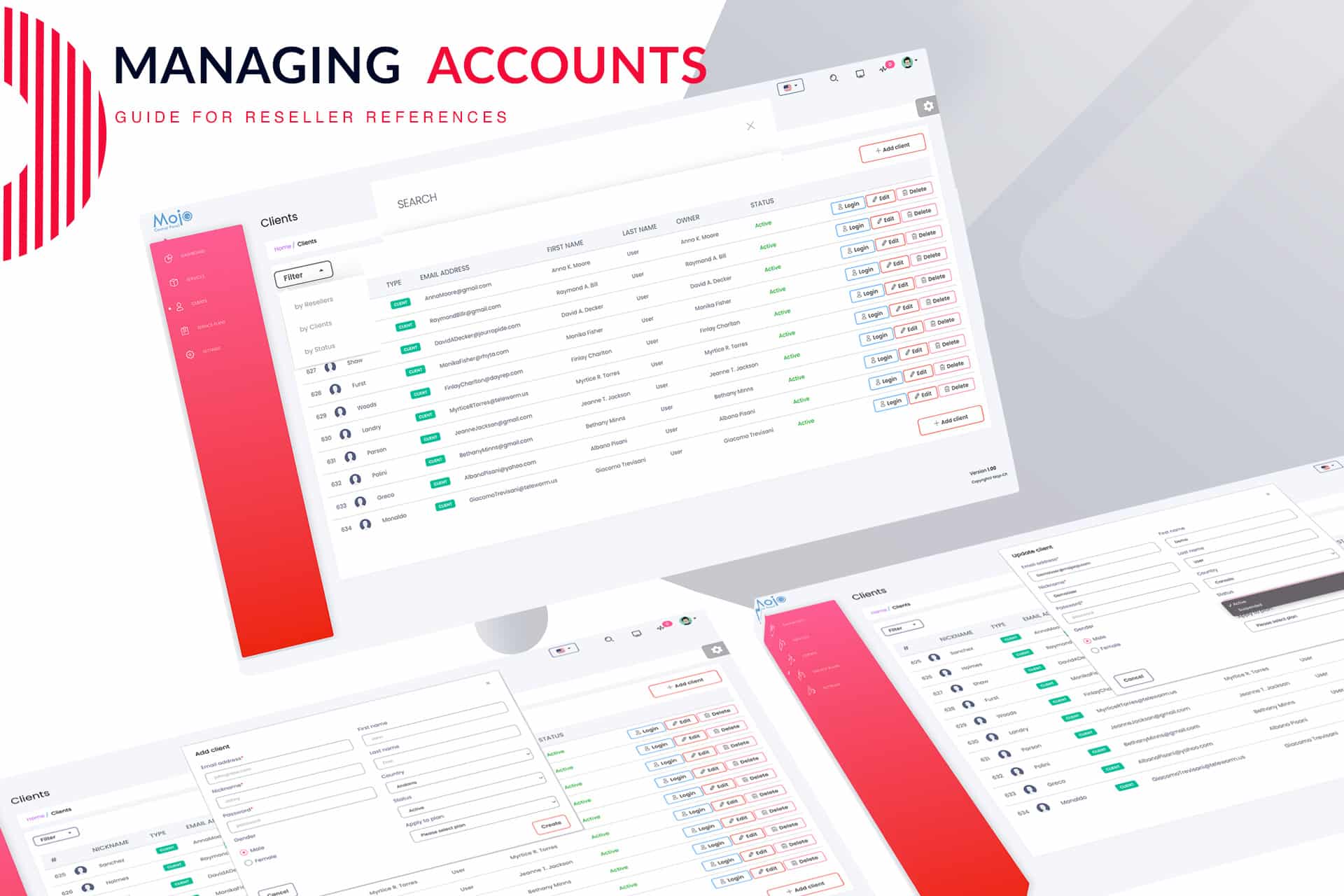 Reseller Managing Existing Accounts