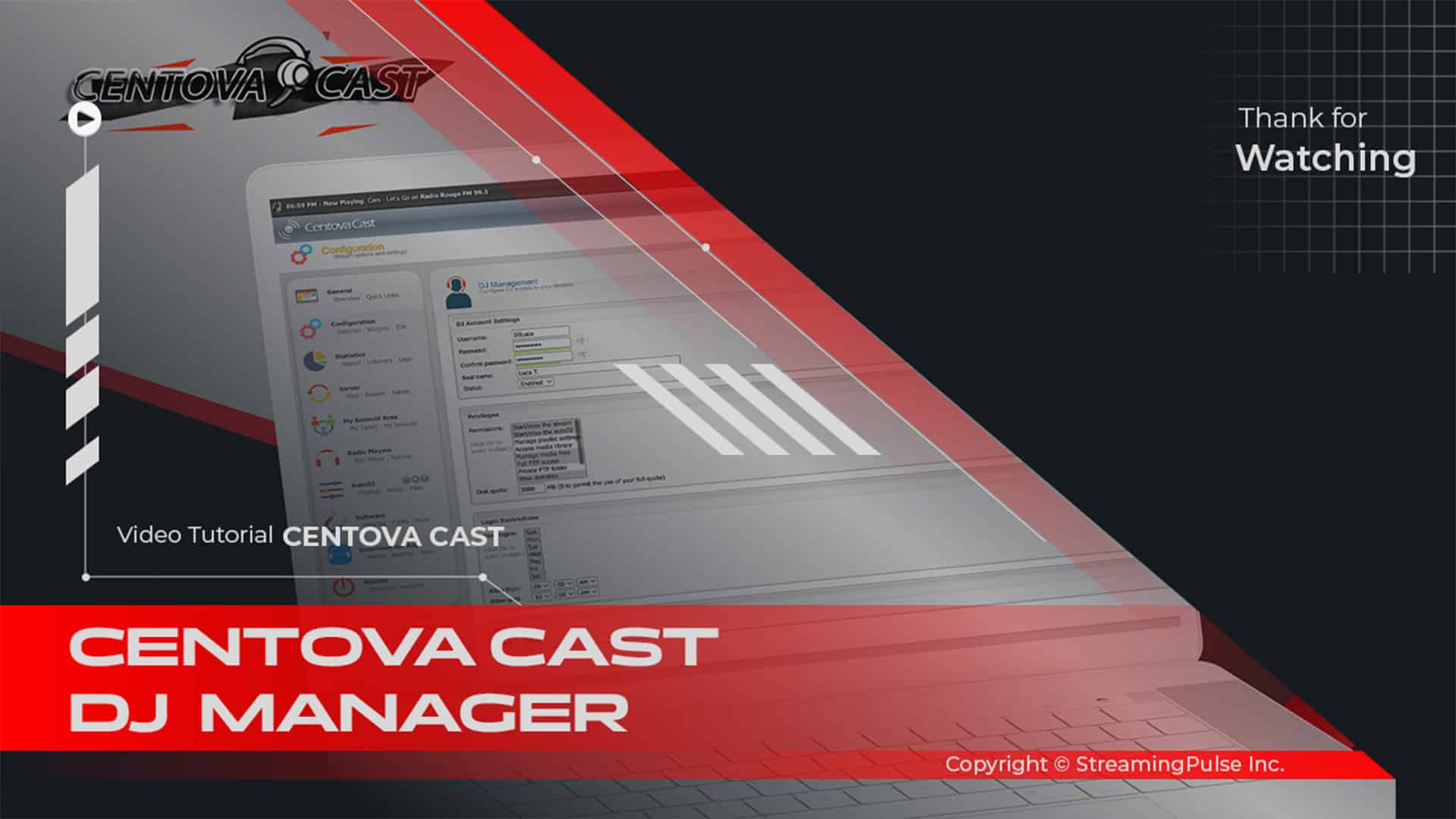 Centova Cast DJ Manager