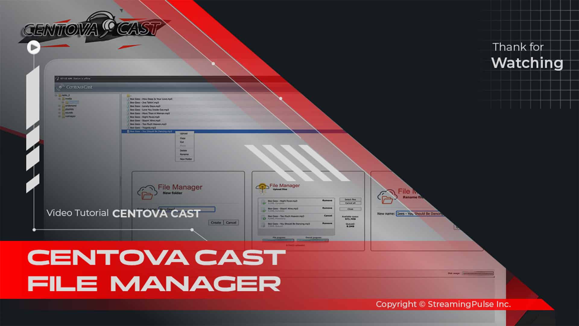Centova Cast File Manager