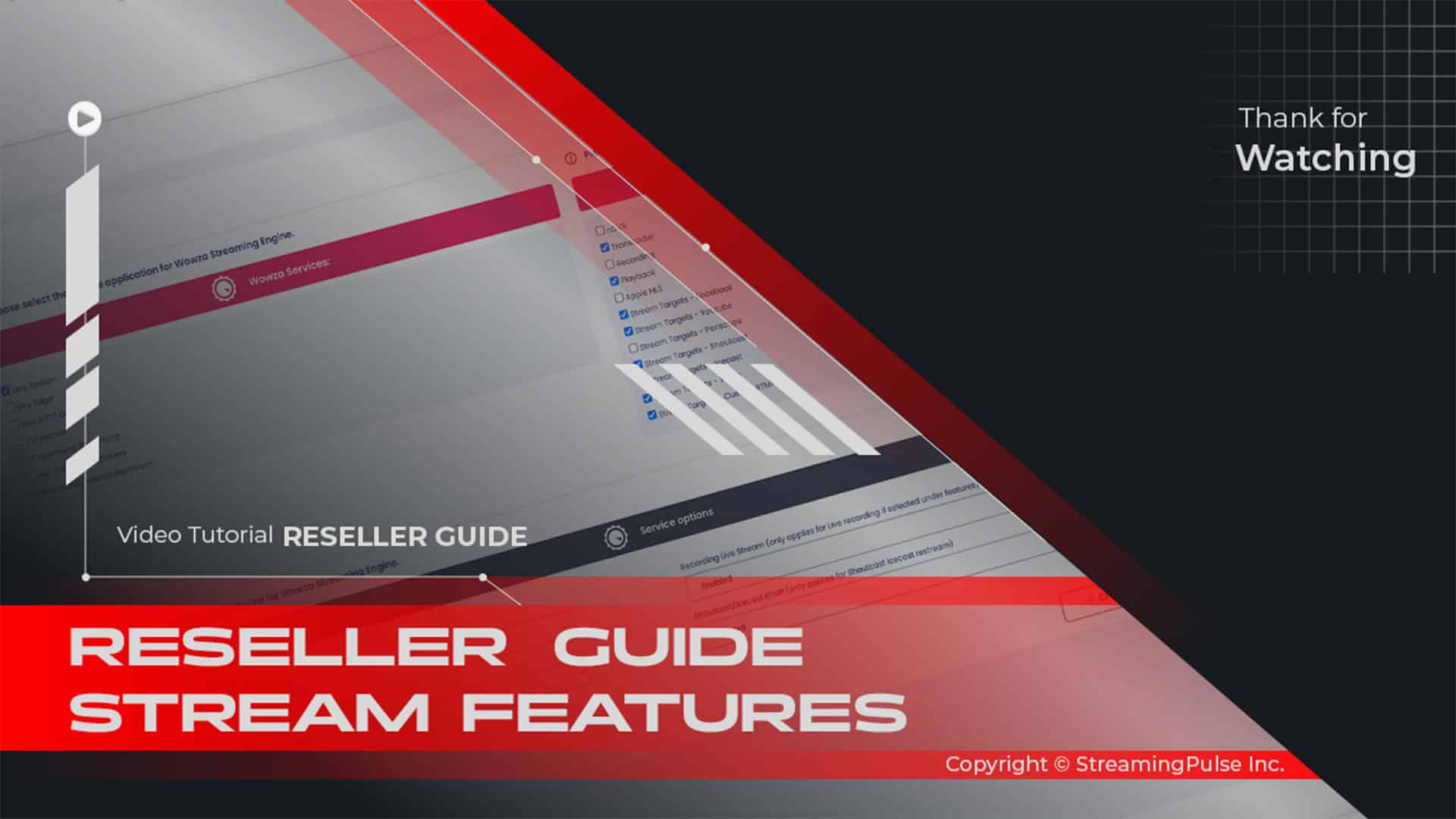 MojoCP Reseller Guide Stream Features