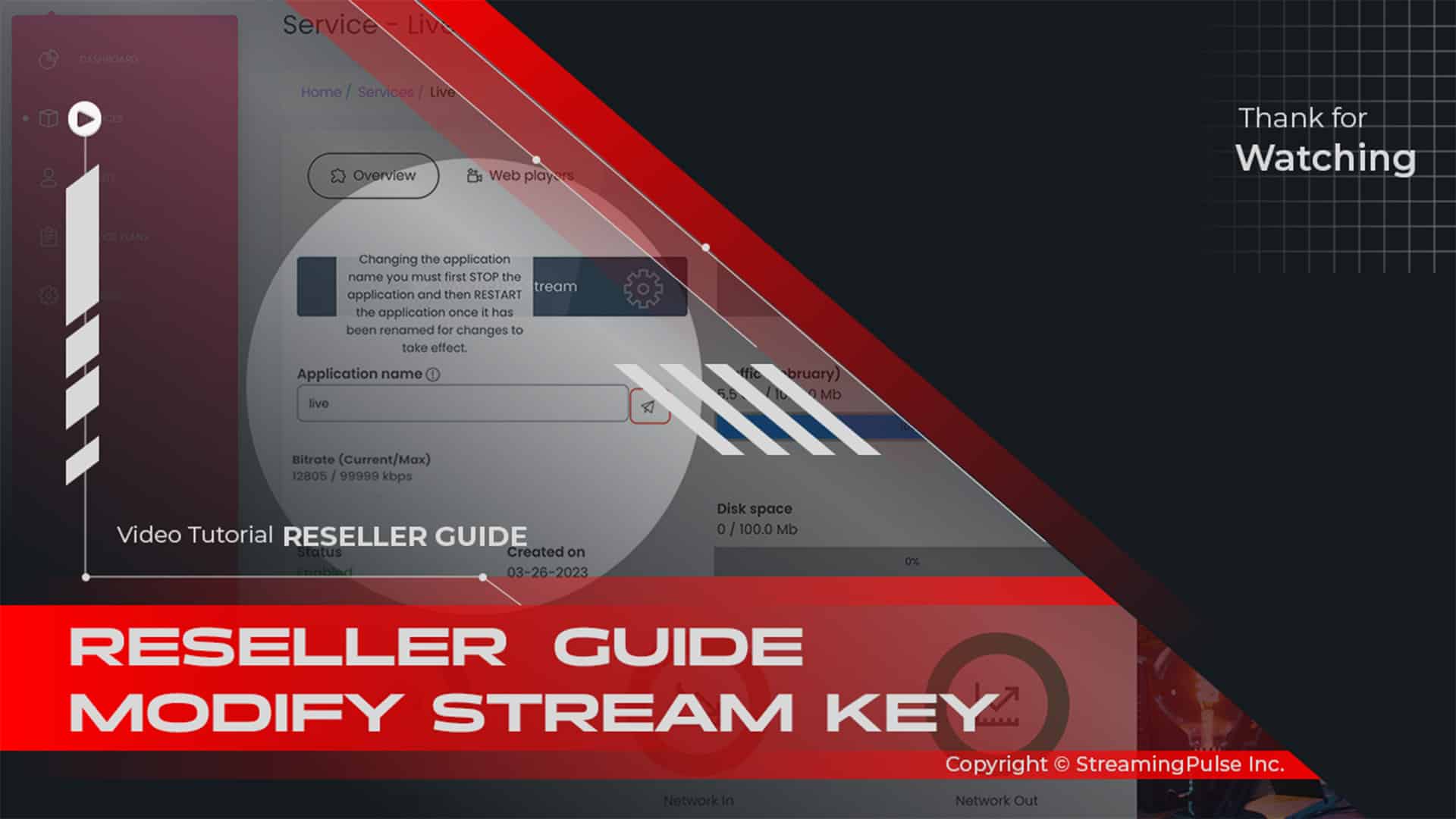 MojoCP Reseller Guide Stream Key