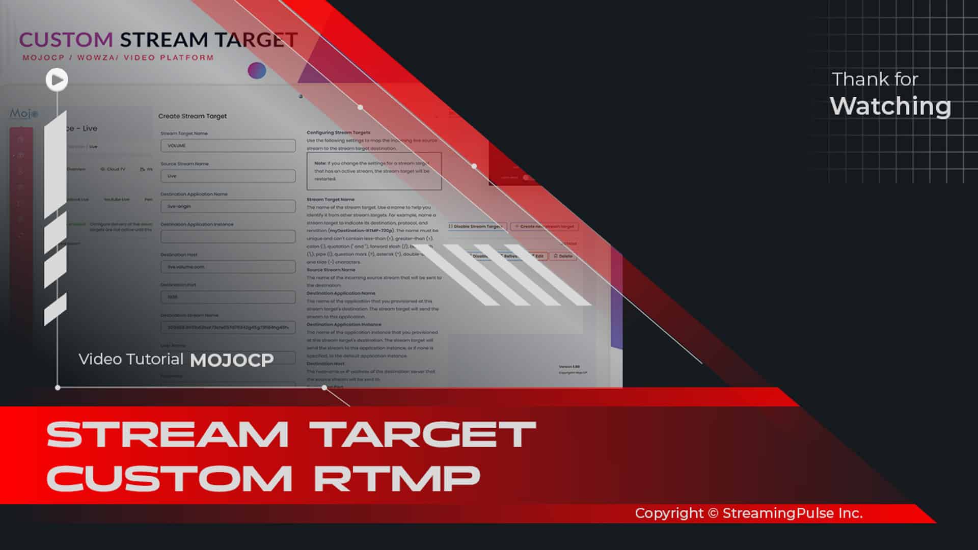 Custom RTMP Stream Target
